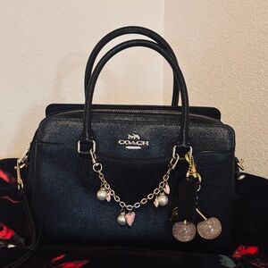 Coach Black Leather Satchel M2243 CH172 — Like New, Gold Hardware